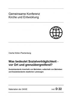 Was bedeutet Sozialverträglichkeit - Vor Ort und grenzübergreifend?