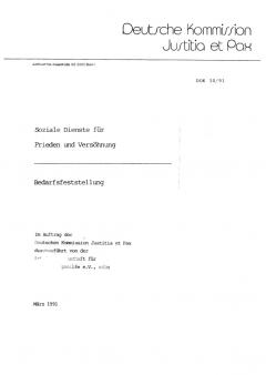 Soziale Dienste für Frieden und Versöhnung